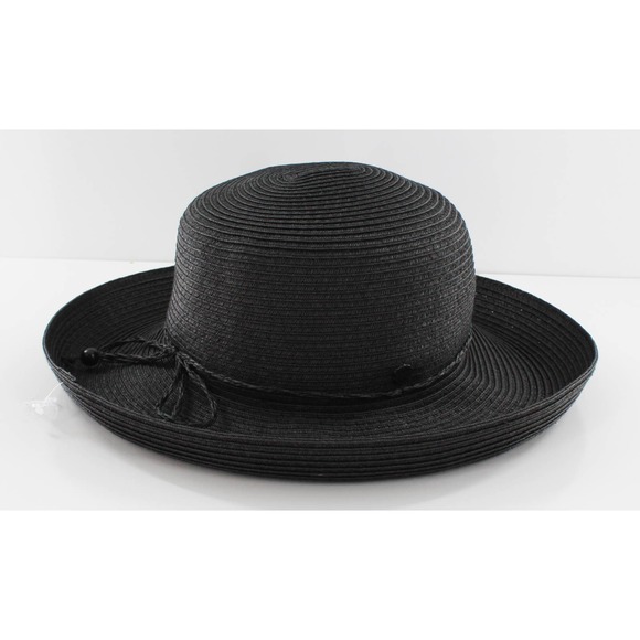 Vince Camuto Accessories - Vince Camuto Black Paper Braid Kettle Hat #HT185